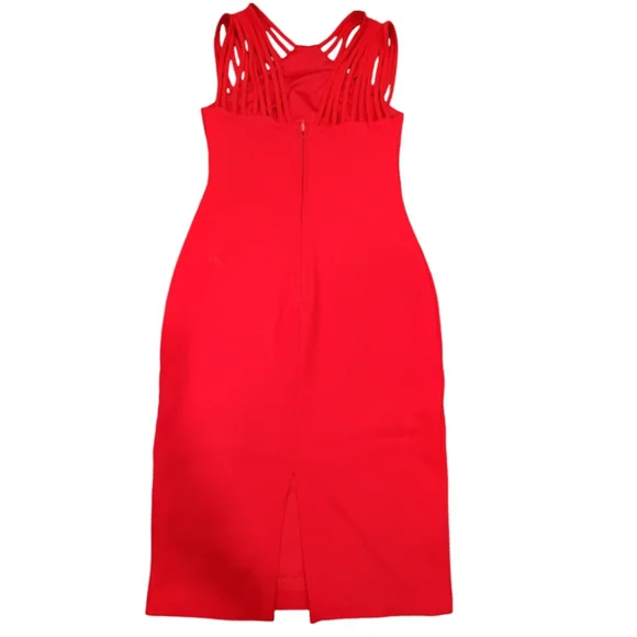 Bisou Bisou | Dresses | Bisou Bisou Strappy Red Dress | Poshmark